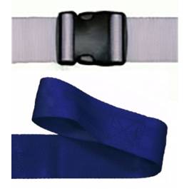 1296 Plastic Side Release Double Adjust Buckle Loop Ends 2pc Nylon Strap 7'