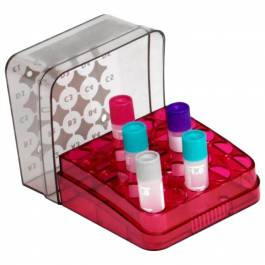 Arctic Square PC Cryostorage Box 25 Place Ruby Red Base HS23325A