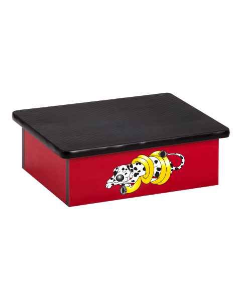 Clinton Pediatric Laminate Step Stool - Dalmatian Graphic on Red