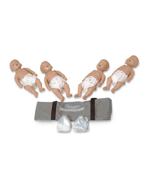 Simulaids Sani-Baby CPR Manikins - Pack of 4 - Light