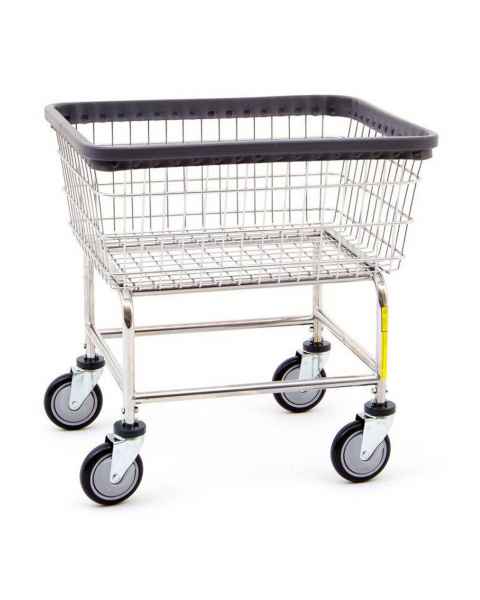 R&B Wire 100CDC Narrow Wire Laundry Cart, All Chrome - Cart only