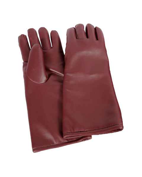 Seamless Lead Vinyl Gloves - Burgundy