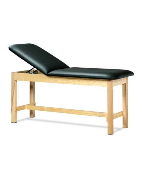 Clinton Model 1010 ETA Classic Series Treatment Table H-Brace Hardwood Legs & Adjustable Backrest