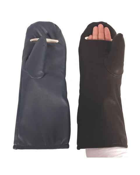 Shielding Slit Mitten - Blue Vinyl Covering (101SLMIT-BV) or Black Leather Covering (101SLMIT)