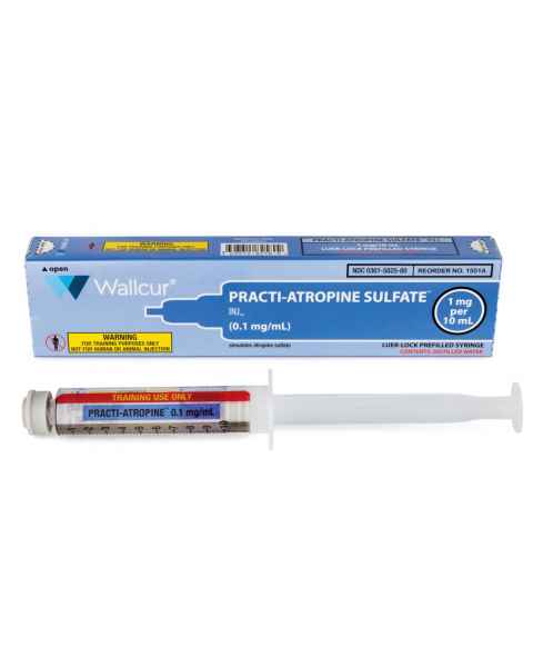 Wallcur 1024752 Practi-Atropine Sulfate 1 mg / 10 mL Syringe