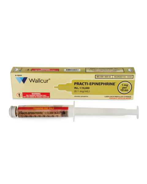 Wallcur 1024756 Practi-Epinephrine 1 mg / 10 mL Syringe