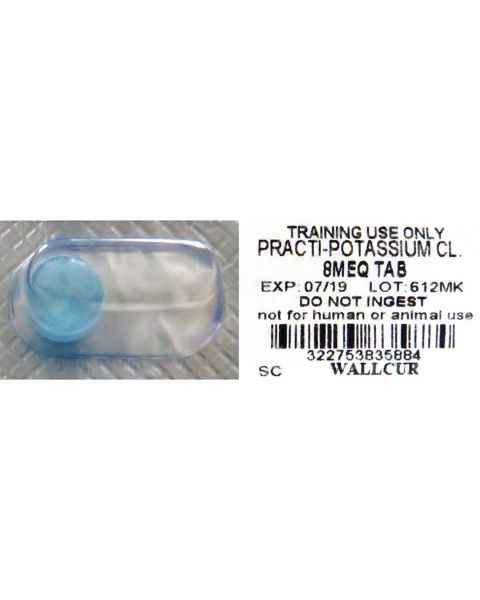 Wallcur 1024959 Practi-Potassium Chloride 8 mEq Oral-Unit Dose