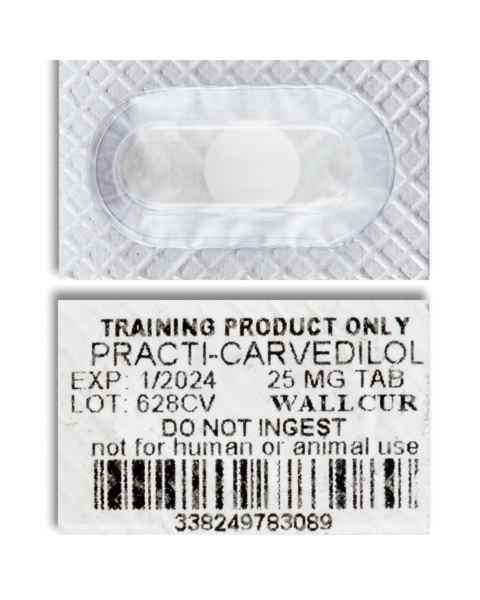 Wallcur 1024970 Practi-Carvedilol 25 mg Oral-Unit Dose