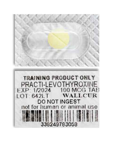 Wallcur 1024979 Practi-Levothyroxine 100 mcg Oral-Unit Dose