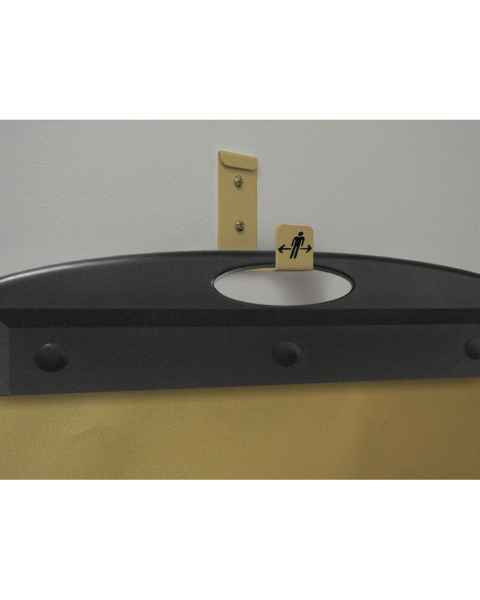 Bridge Healthcare 1086 Wall Mount Hook for Gold Rollboards 3" Long (Gold Rollboards are Sold Separately)