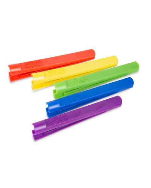 Heathrow Scientific 120908 Cryogenic Vial Gripper. Pack of 5 with One of Each Color: Red, Yellow, Green, Blue, and Purple.