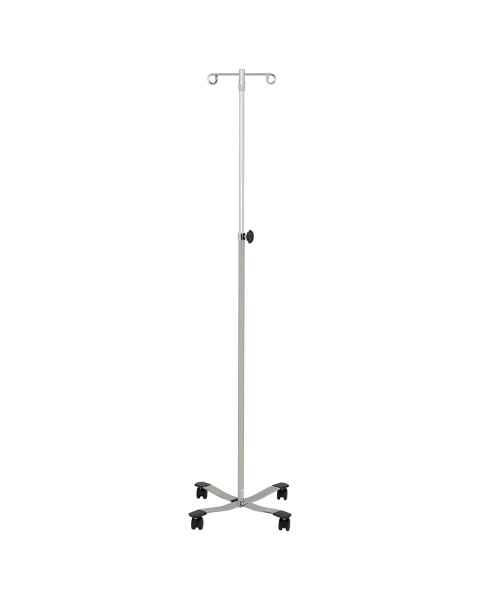 Image shown is 4-Hook IV Stand with Green Secure-Grip Tips; This IV Stand will have 2 Hooks with Gray Secure-Grip Tips.