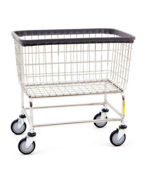 R&B Wire 200CFC Large Capacity Wire Laundry Cart, All Chrome - Cart only