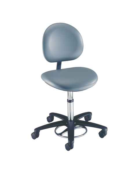 Millennium Seamless Upholstery Surgeon Stool With Backrest