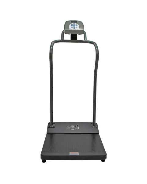 3001-AM Series Health o Meter Antimicrobial Digital Platform Scale with Handrail