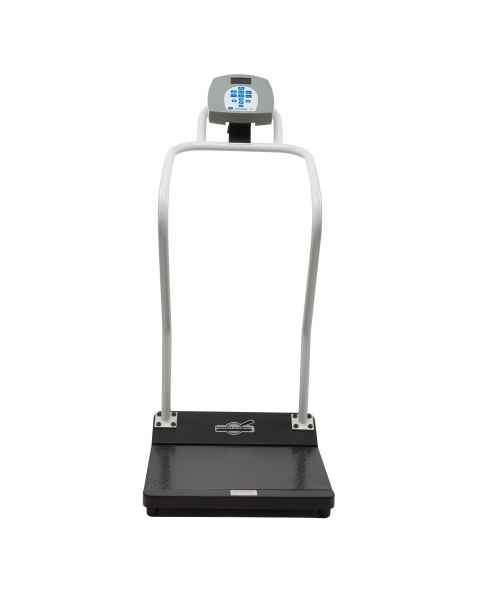 3001-AMX Series Health o Meter Antimicrobial Digital Platform Scale with Extended Handrail