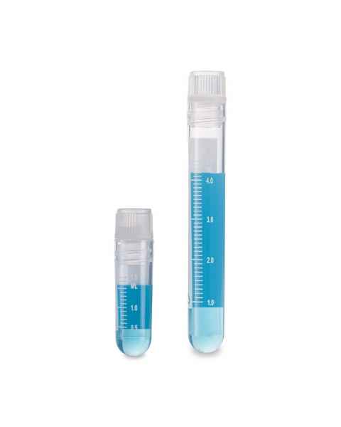 RingSeal™ Cryogenic Vials, Internal Threads, Attached Screwcap with O-Ring Seal, Round-Bottom, Sterile - Grouped
