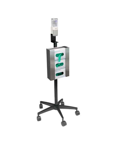 OmniMed 350351 Mobile Glove And Sanitizer Stand
