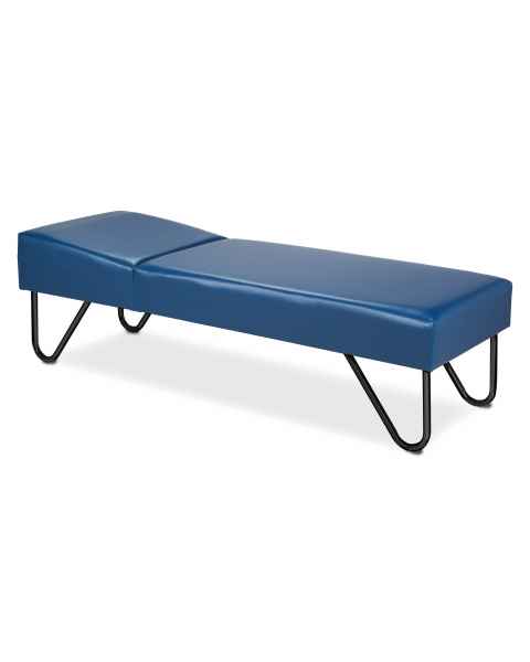 Clinton Model 3600 Recovery Couch with Black, Powder-Coated U-Legs