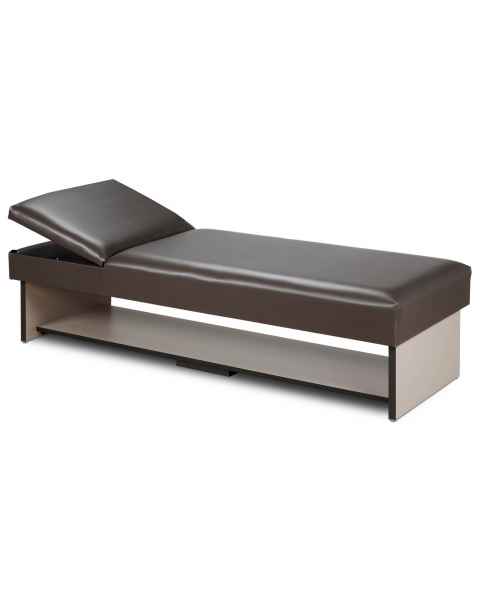 Clinton 3710-15 Panel Leg Recovery Couch with Full Shelf & Flat Foam Adjustable Headrest