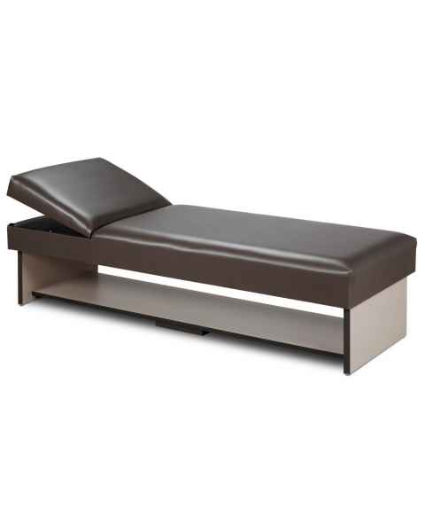 Clinton 3710-16 Panel Leg Recovery Couch with Full Shelf & Adjustable Pillow Wedge Headrest
