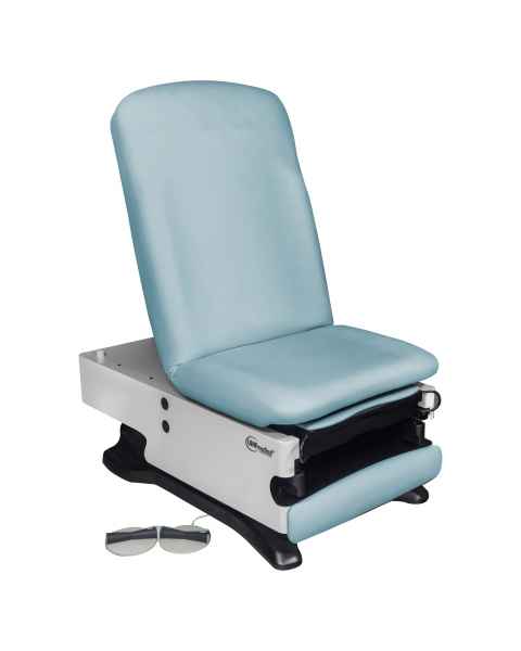 Model 4040-650-100 Power100+ Power Exam Table with Power Hi-Lo, Power Back, and Foot Control - Blue Skies