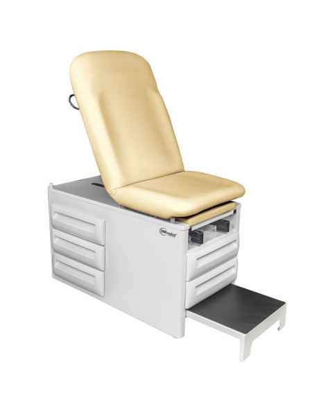 Model 5250 Manual Exam Table with Five Storage Drawers - Lemon Meringue