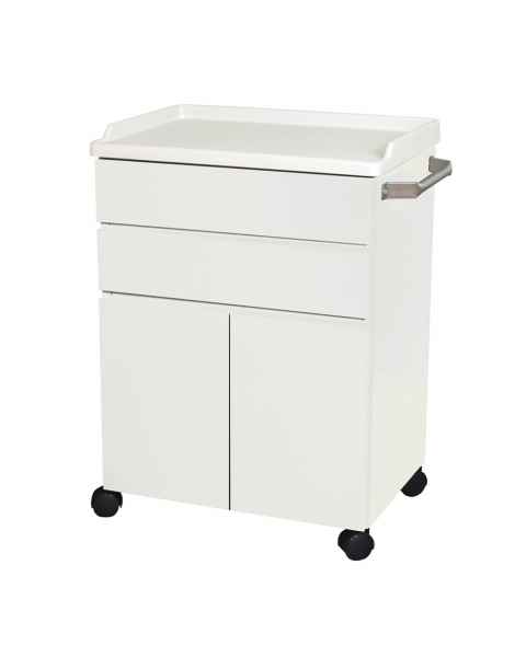 Model 6214 Mobile Treatment Cabinet with Two Drawers and Two Doors