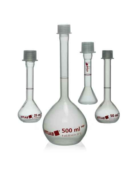 BrandTech Class B PMP Volumetric Flask with Polypropylene Screw Cap
