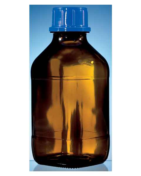 BrandTech Amber Threaded Bottle - Ethylene-Acrylate Coated