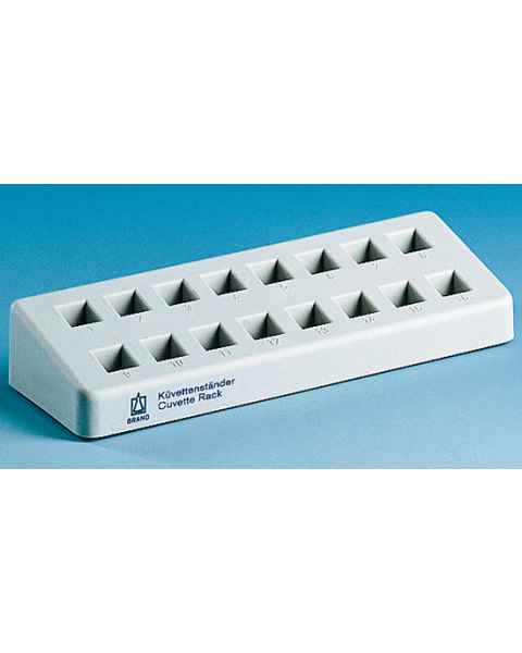 BrandTech Cuvette Rack with 16 Numbered Positioned 