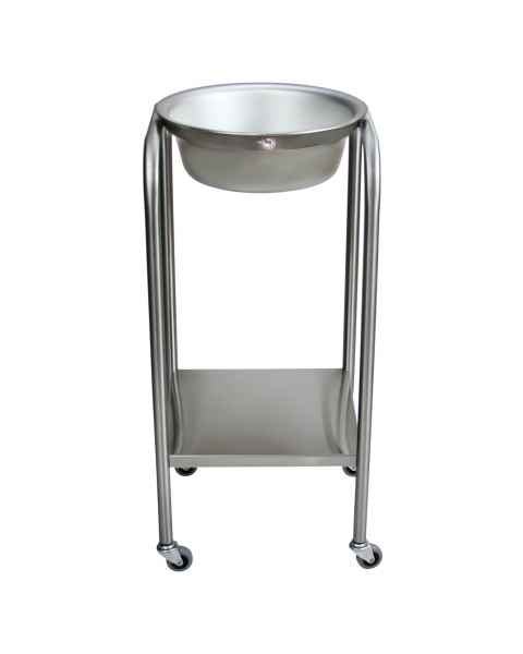 Blickman 7807SS Stainless Steel Solution Stand - Single Basin with Shelf