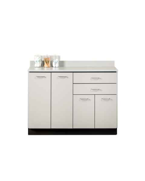 Clinton 8048 Classic Laminate 48" Wide Base Cabinet with 4 Doors and 2 Drawers, Gray