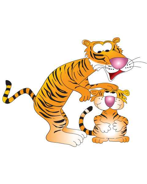 Clinton 9733-A Tiger Buddies Graphic