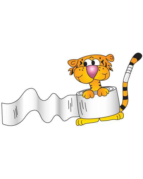 Clinton 9735 Bandage Tiger Graphic