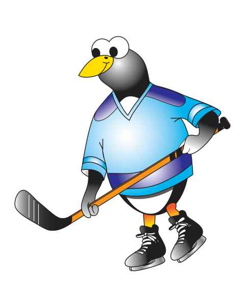 Clinton Hockey Penguin Graphic