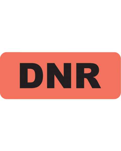 DNR Label - Size 2 1/4" x 7/8"