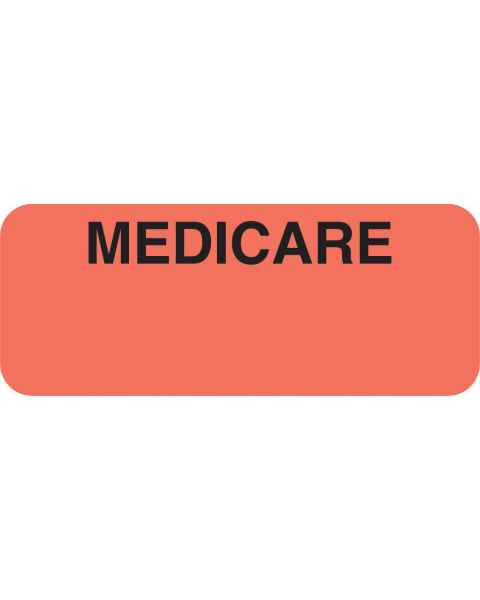 MEDICARE Label - Size 1 7/8"W x 3/4"H