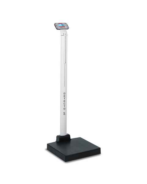 apex Digital Clinical Scales with Mechanical Height Rods - 600 lb Capacity