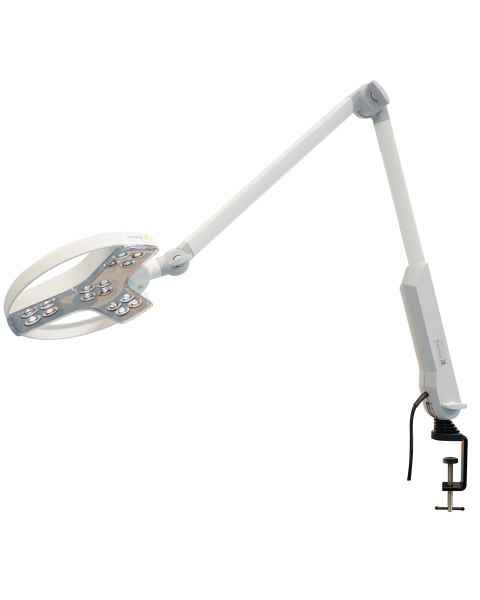 Waldmann D15461100 Visiano 20-2 LED P TX Exam Light with 42.5" Articulating Double Arm - Table Clamp Mount