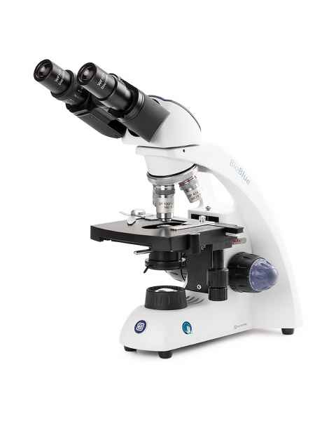 Globe Scientific EBB-4260 BioBlue Binocular Compound Microscope SMP 4/10/S40/S100x Objectives with Mechanical Stage