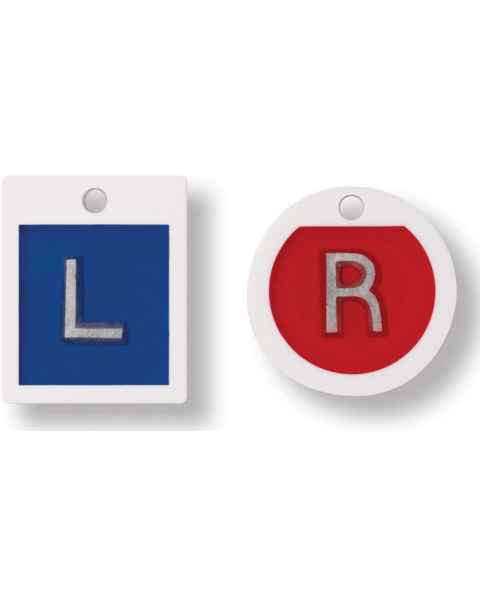 Plastic Markers - Square "L" & Round "R" Without Initials