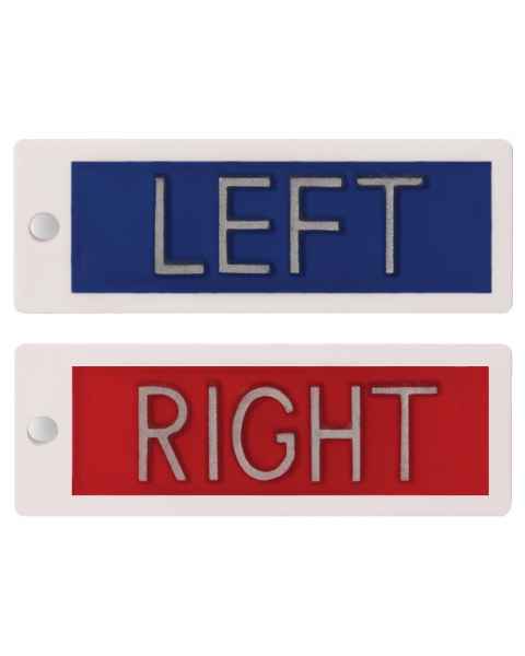 Plastic Markers - 1/2" Left & Right Without Initials