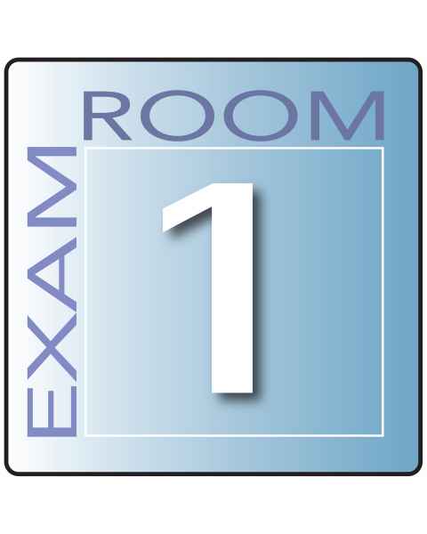 Clinton EX1-B Skytone Exam Room Sign 1