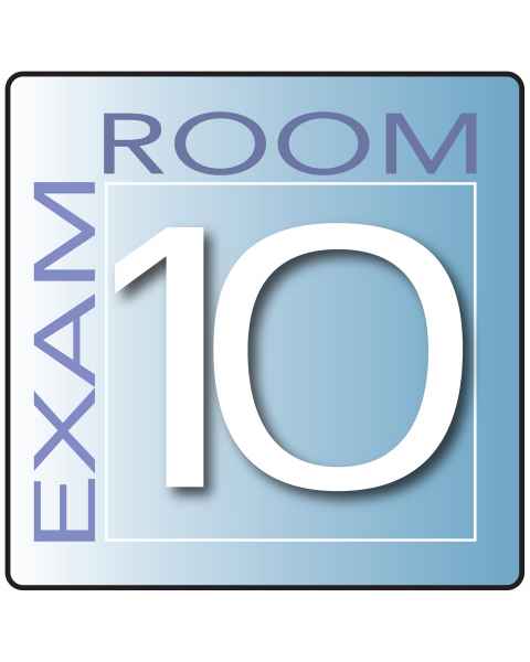 Clinton EX10-B Skytone Exam Room Sign 10