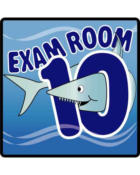 Clinton EX10-O Ocean Series Exam Room 10 Sign