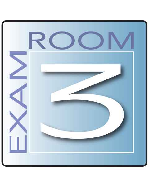 Clinton EX3-B Skytone Exam Room Sign 3