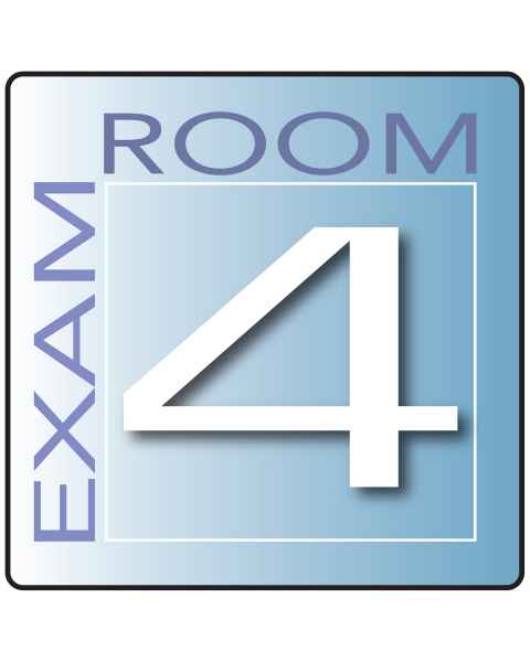 Clinton EX4-B Skytone Exam Room Sign 4