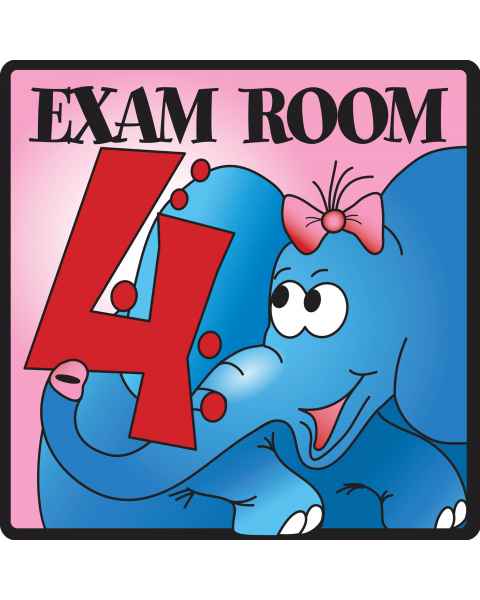 Exam Room 4 Sign