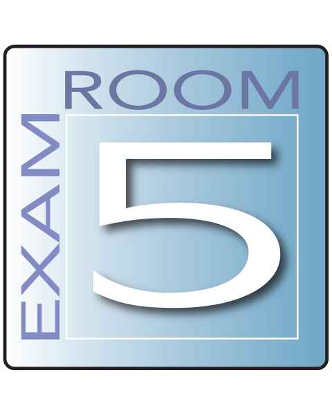 Clinton EX5-B Skytone Exam Room Sign 5